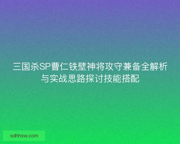 三国杀SP曹仁铁壁神将攻守兼备全解析与实战思路探讨技能搭配